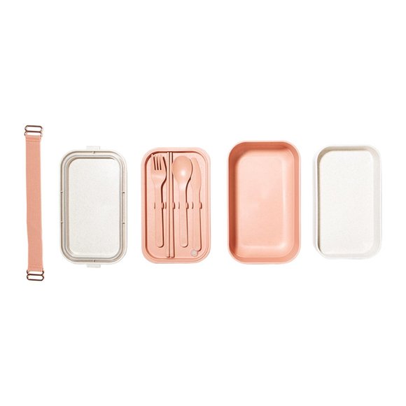 Our Place Layered Lunch Box with Clips + Utensils, New in Box - Picture 8 of 8